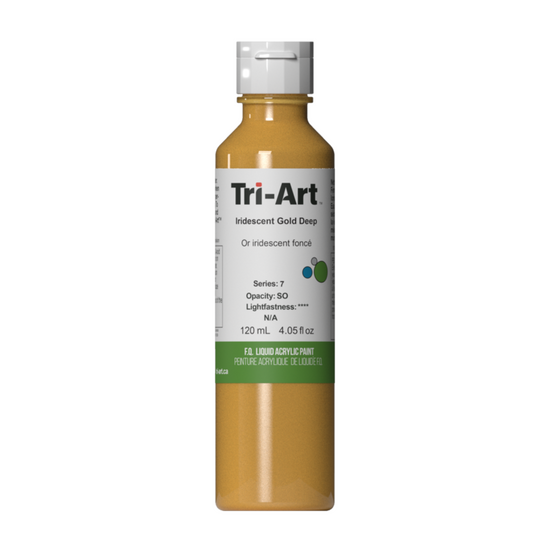 Tri-Art Liquid Acrylic Paint : Iridescent Gold Deep
