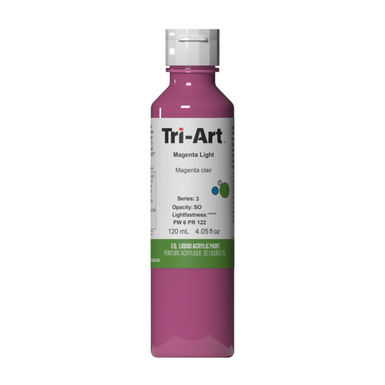 Tri-Art Liquid Acrylic Paint : Magenta Light