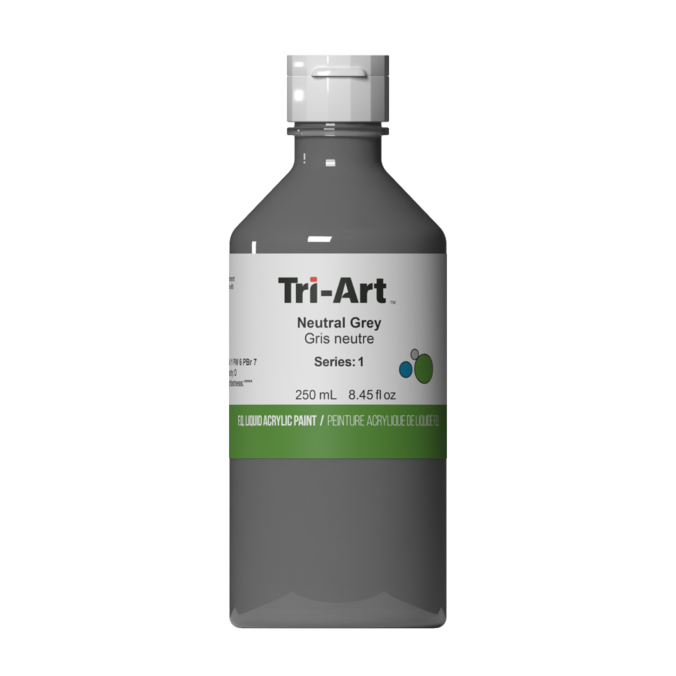Tri-Art Liquid Acrylic Paint : Neutral Grey